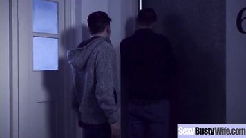 (Leigh Darby) Caliente Precioso Caliente Tetas Enormes Ama De casa En sexo duro Acción Video-15